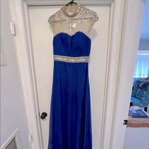 Vintage royal blue formal dress size 8